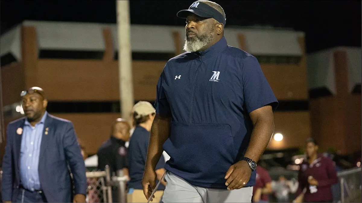 Morgan State's head coach Damon Wilson